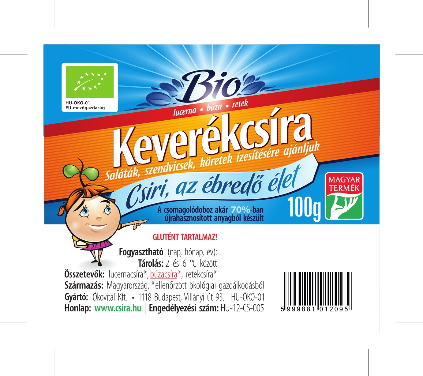 Bio Keverékcsíra 100g